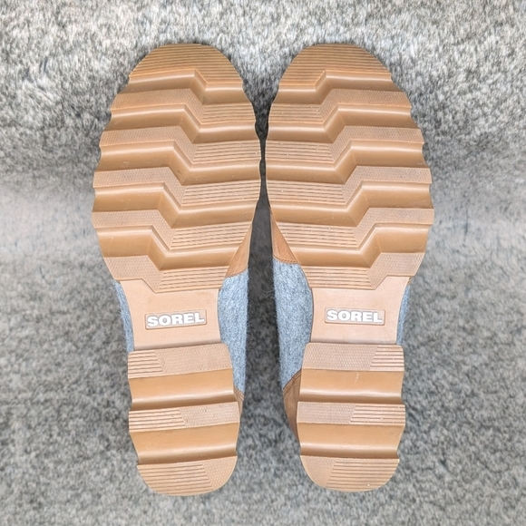 Sorel Joan Of Arctic Wedge III Lexie Ankle Boot Tan Grey Women's 10 - Picture 14 of 14